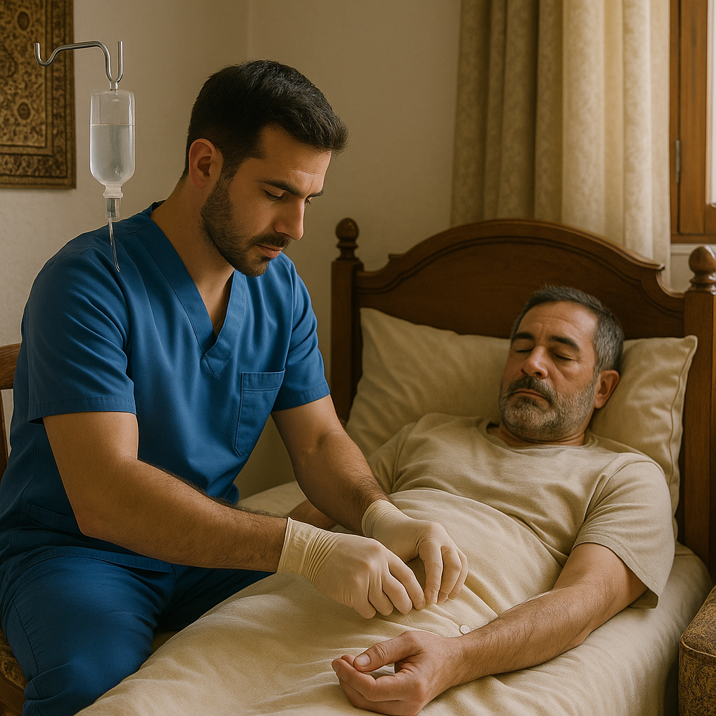 تزریق سرم در منزل در بوکان